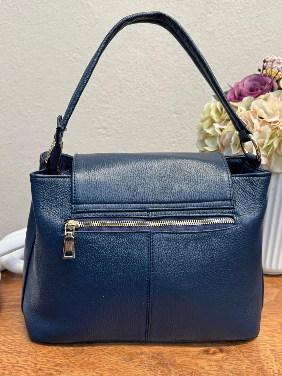 BOLSO 100% PIEL POLONIA BLANCO