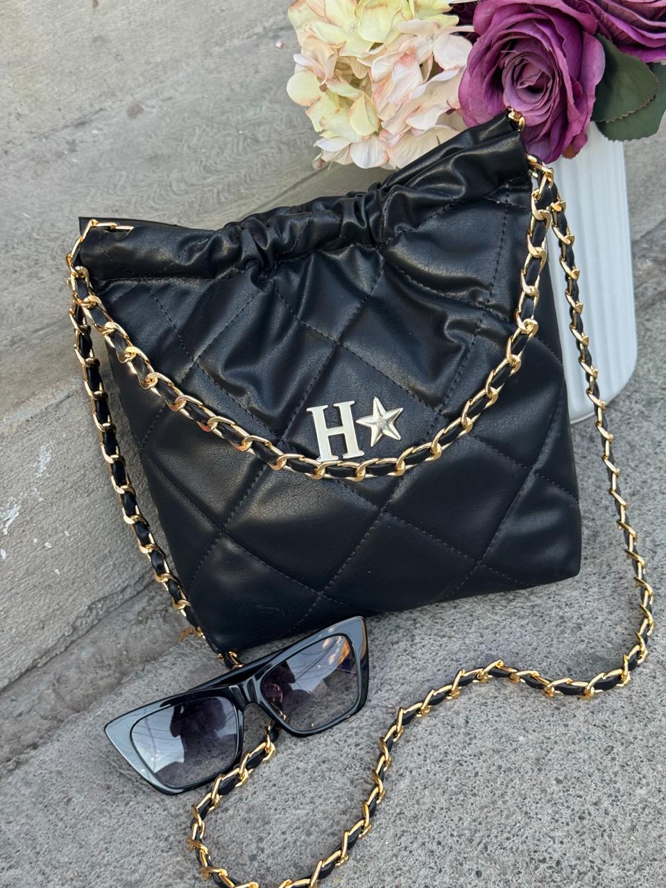 DUPE MINI NEGRO H/DORADO