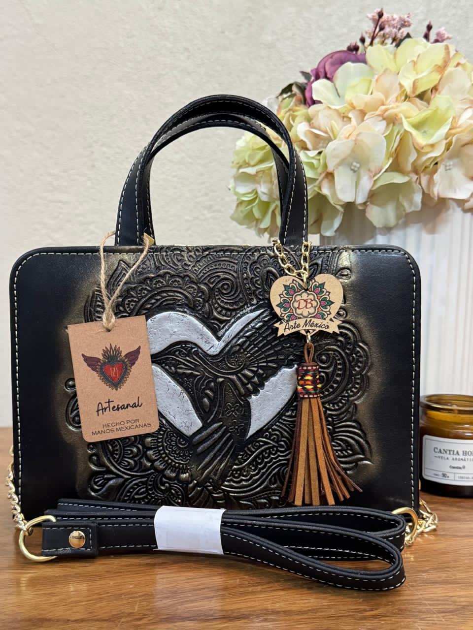 DB CROSSBODY COLIBRI NEGRO PLATA-DORADO