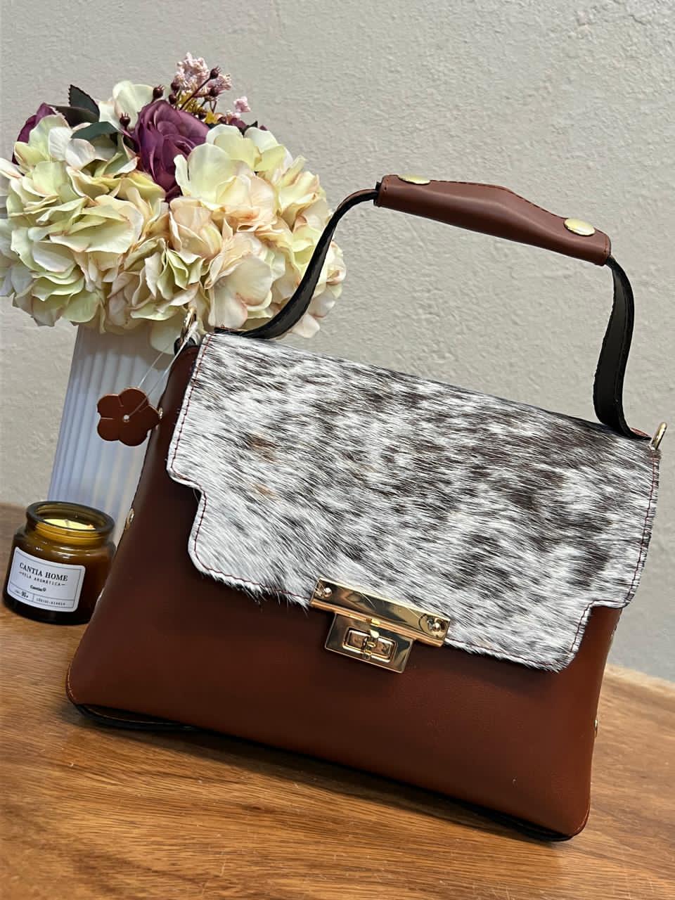 CIRCE MED TAPA PELO VARIABLE PIEL SHEDRON CRAZY