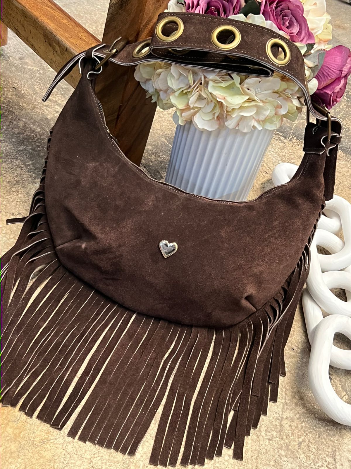 BOLSO BOHO CHIC CAFE CHOCOLATE