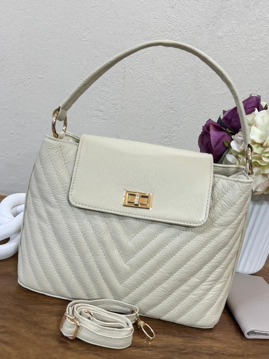BOLSO 100% PIEL POLONIA PAJA