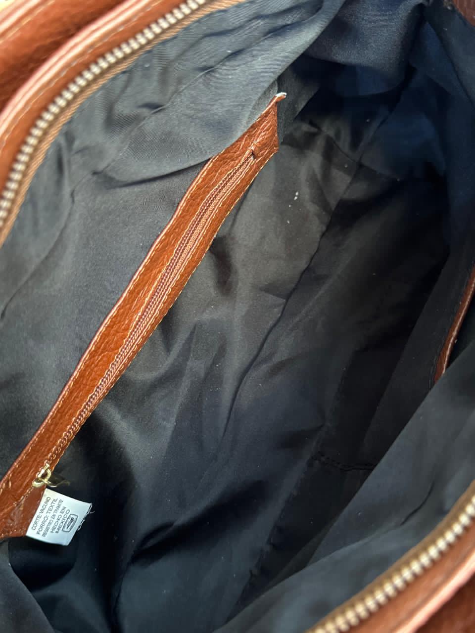 BOLSO 100% PIEL PRAGA MARRON