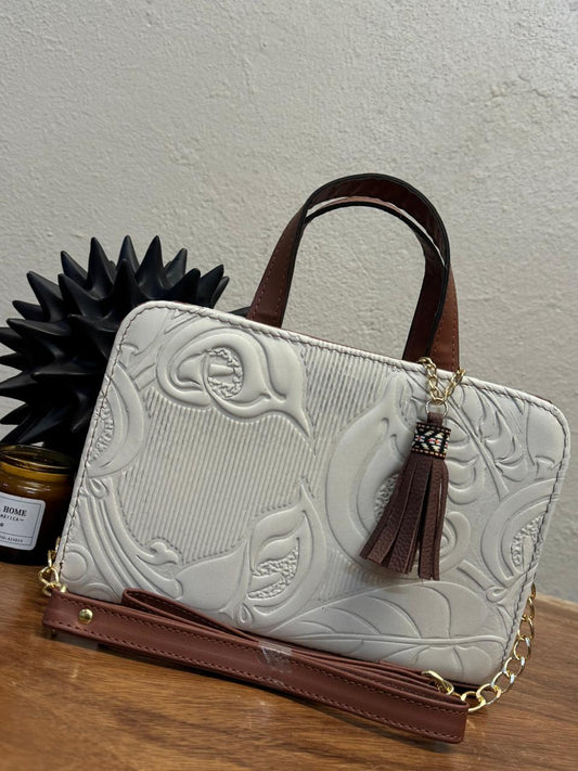 CROSSBODY DOBLE CARA ALCATRACES BLANCO