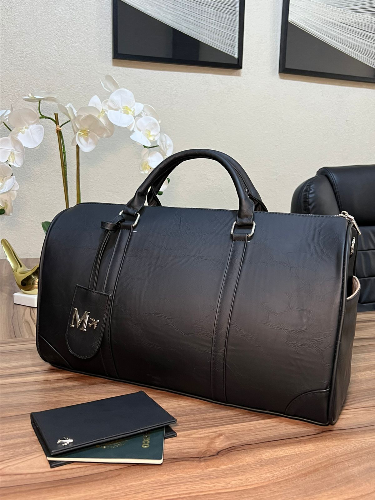 MALETA LCON TAG LATERALES NEGRO FRESNO H/PLATA