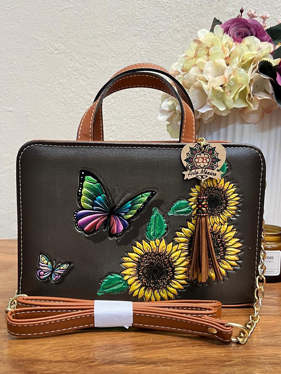 DB CROSSBODY MARIPOSA-GIRASOLES OXFORD