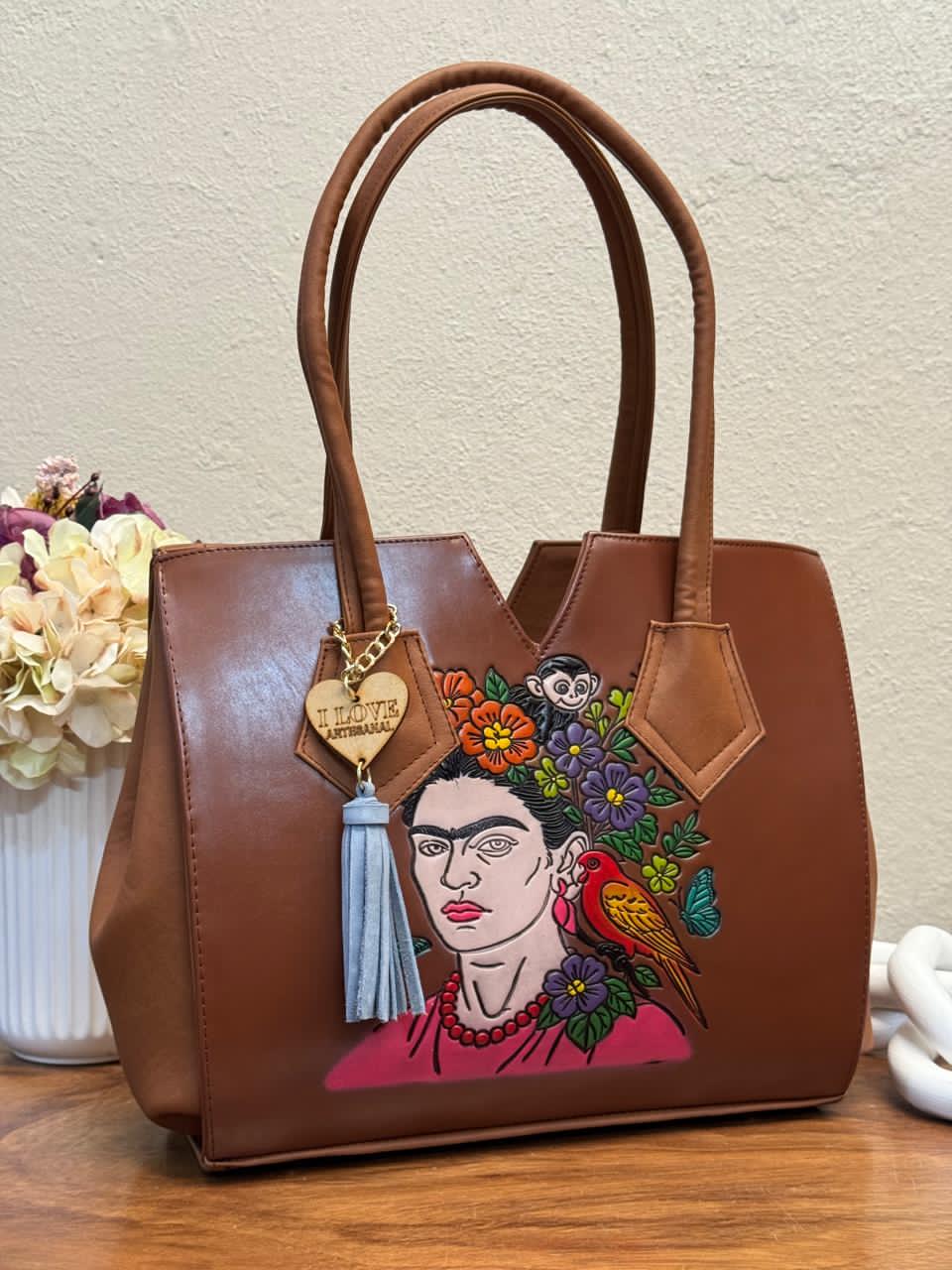 BOLSA RUTH FRIDA CAMEL/COLORES