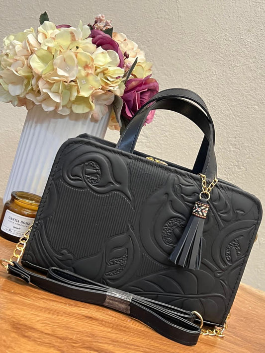 CROSSBODY DOBLE CARA ALCATRACES NEGRO