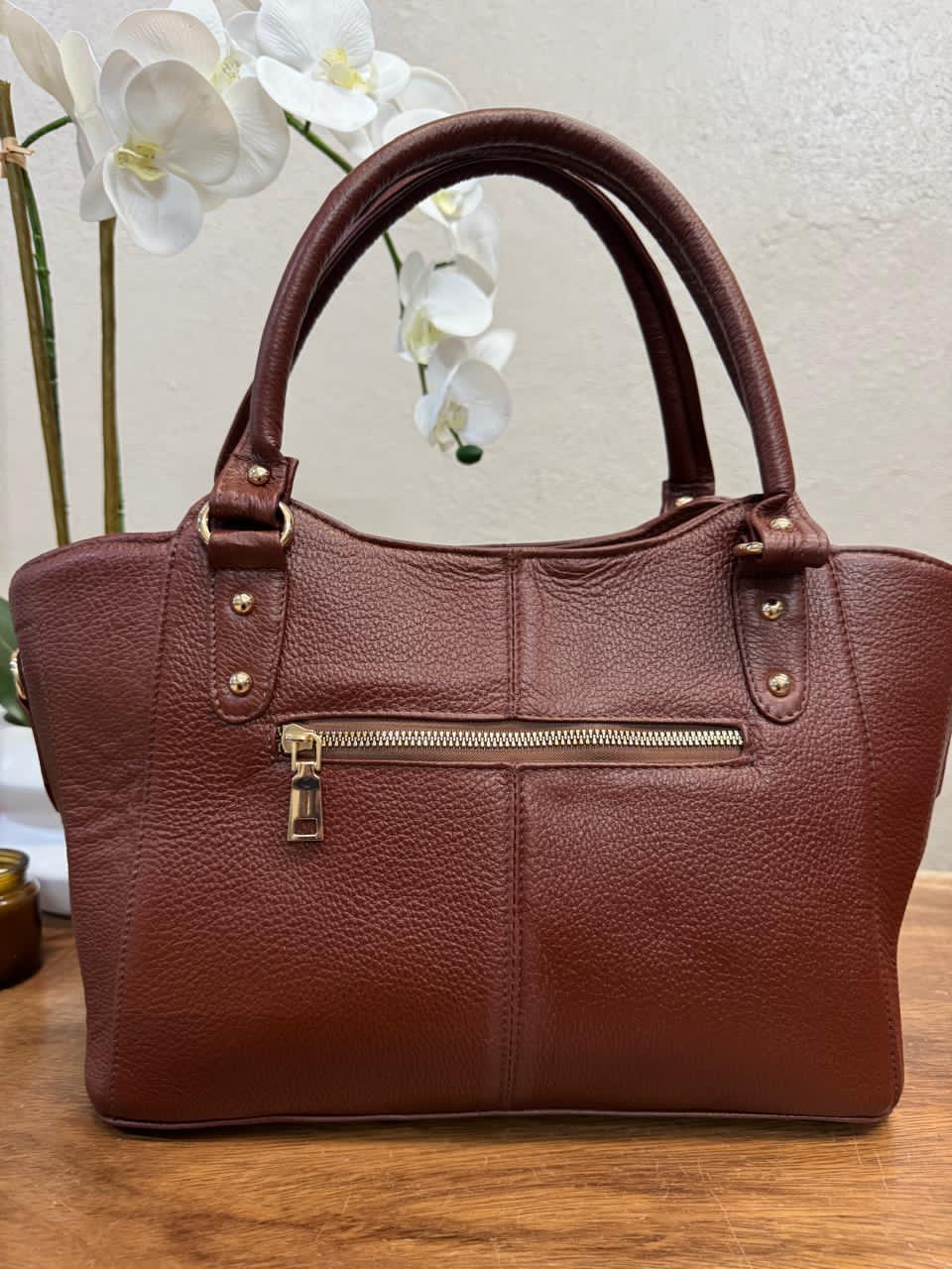 BOLSO 100% PIEL MARRUECOS MARRON