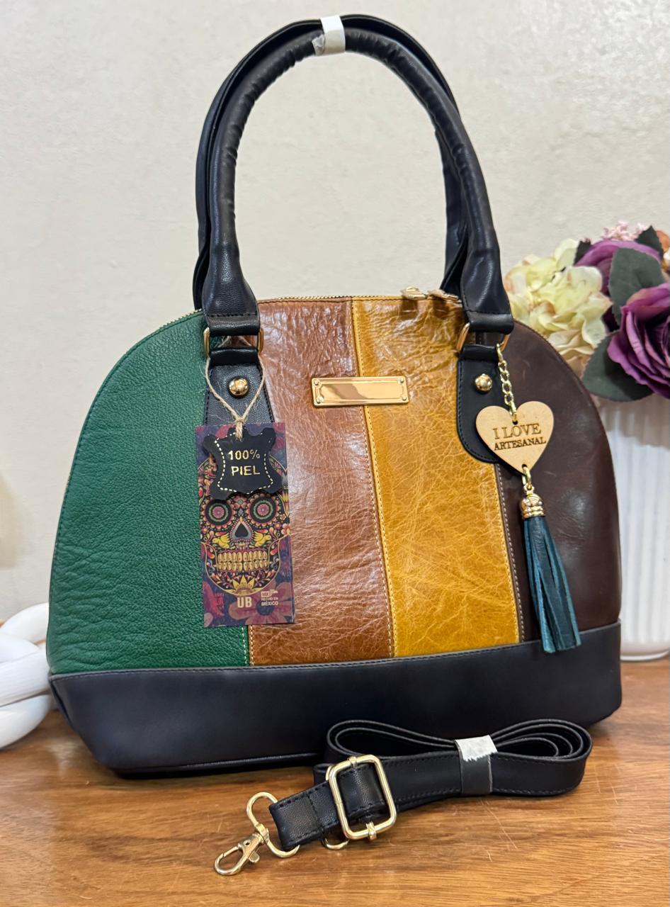 MOD ARTESANAL PACHITA 1 FRANJAS COLORES NEGRO
