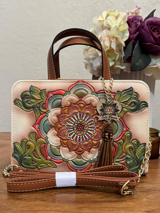 DB CROSSBODY MANDALA HUESO