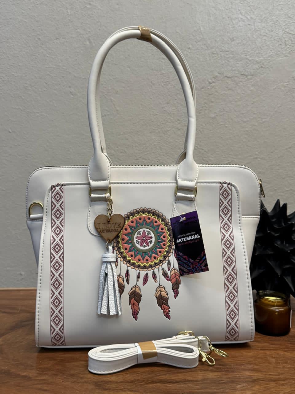 MOD ARTESANAL FLORENCIA ATRAPASUEÑOS BLANCO