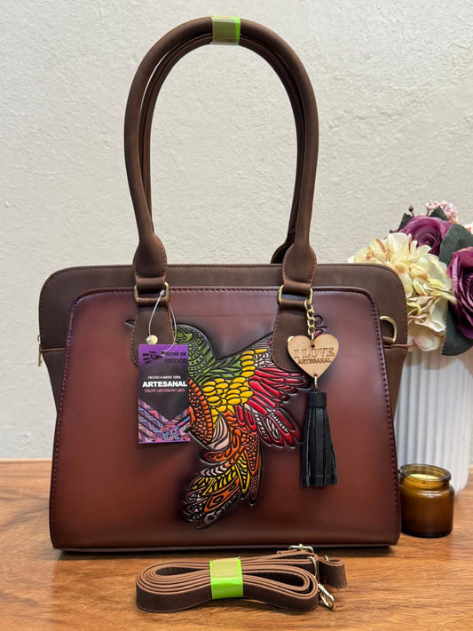 MOD ARTESANAL FLORENCIA COLIBRI MARRON