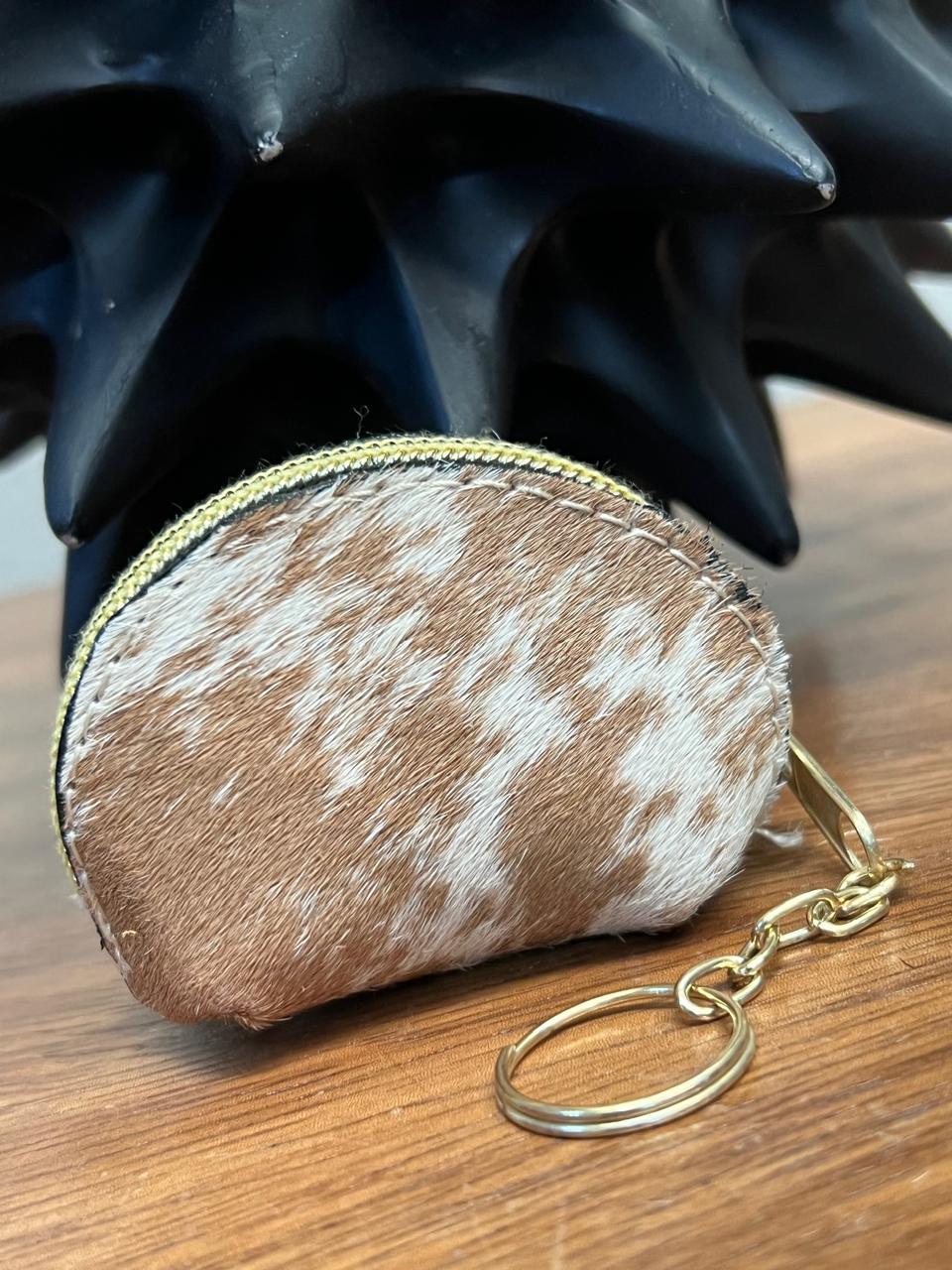 MINI MONEDERO PELO 1 CARA ESPALDA PIEL