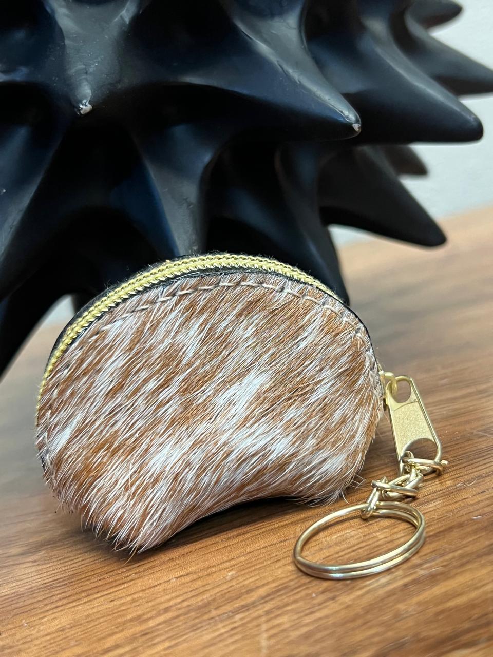 MINI MONEDERO PELO 1 CARA ESPALDA PIEL