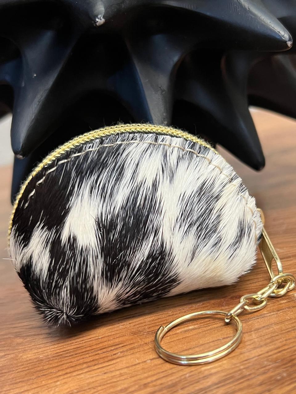 MINI MONEDERO PELO 1 CARA ESPALDA PIEL