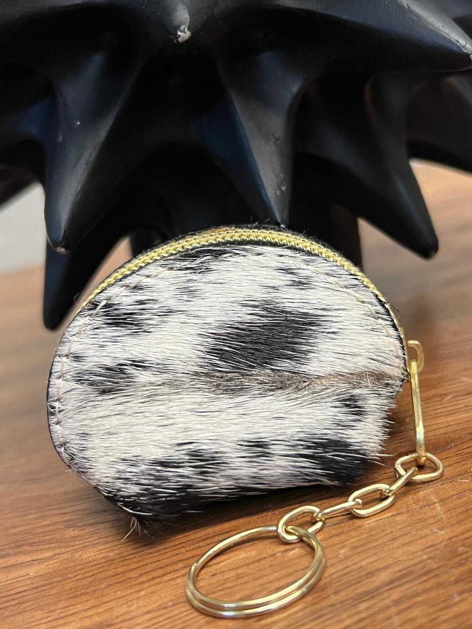 MINI MONEDERO PELO 1 CARA ESPALDA PIEL