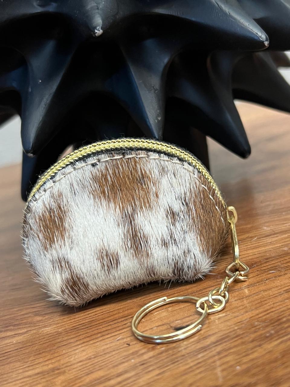 MINI MONEDERO PELO 1 CARA ESPALDA PIEL