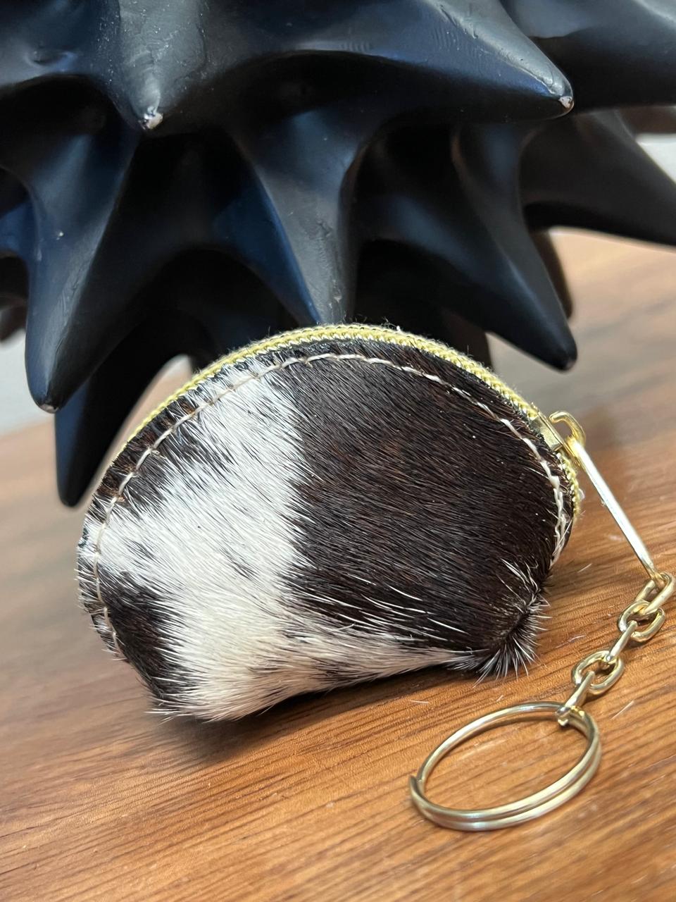 MINI MONEDERO PELO 1 CARA ESPALDA PIEL