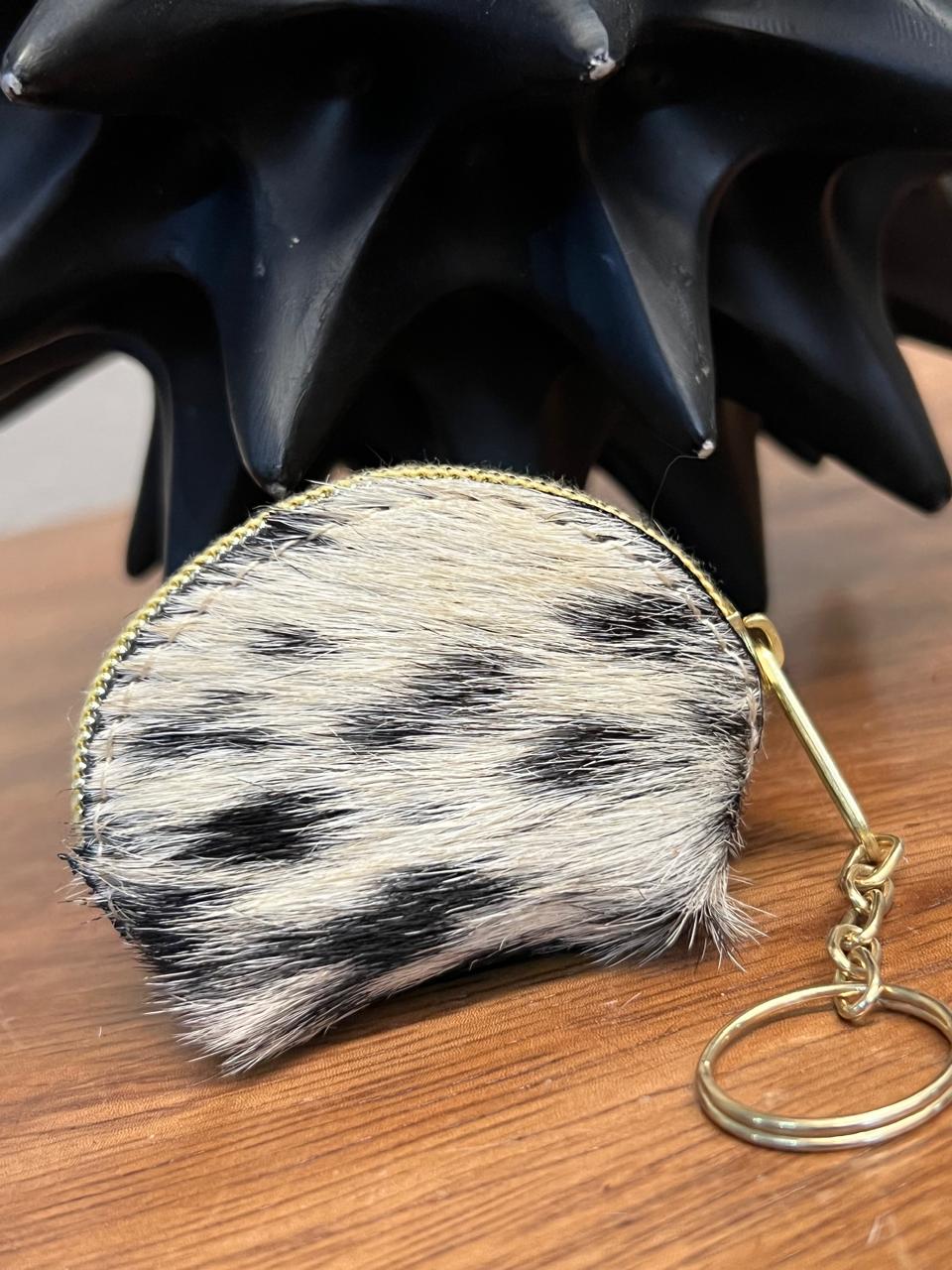 MINI MONEDERO PELO 1 CARA ESPALDA PIEL