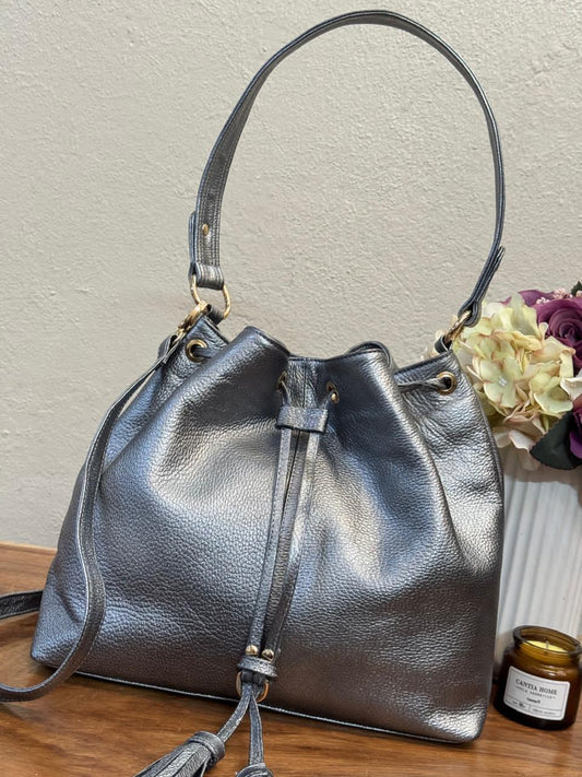 BOLSO 100% PIEL GINEBRA ANTIMONIO