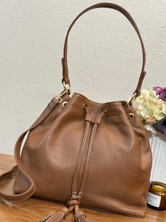 BOLSO 100% PIEL GINEBRA MIEL