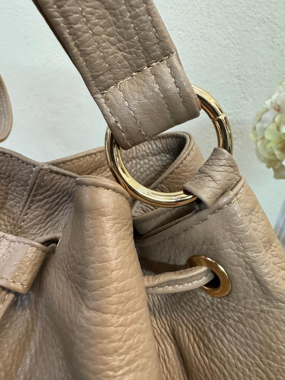 BOLSO 100% PIEL GINEBRA CAFE