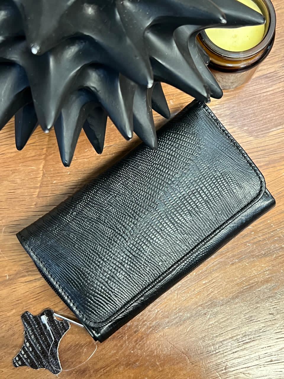 CARTERA PORTUGAL 100% PIEL NEGRO LIZAR