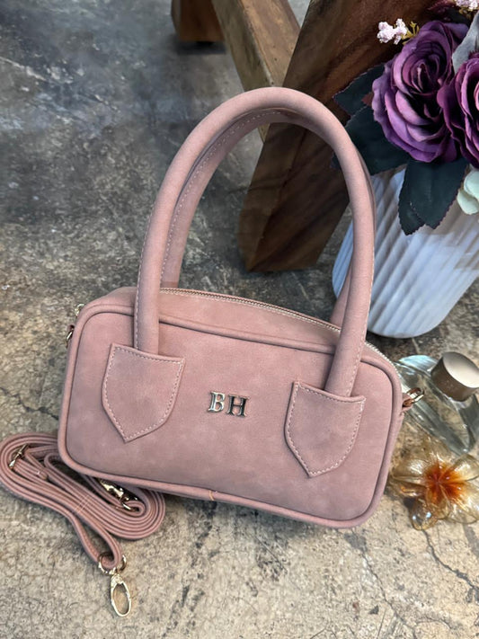 BOLSO ARCADIE MAUVE GAMUZA