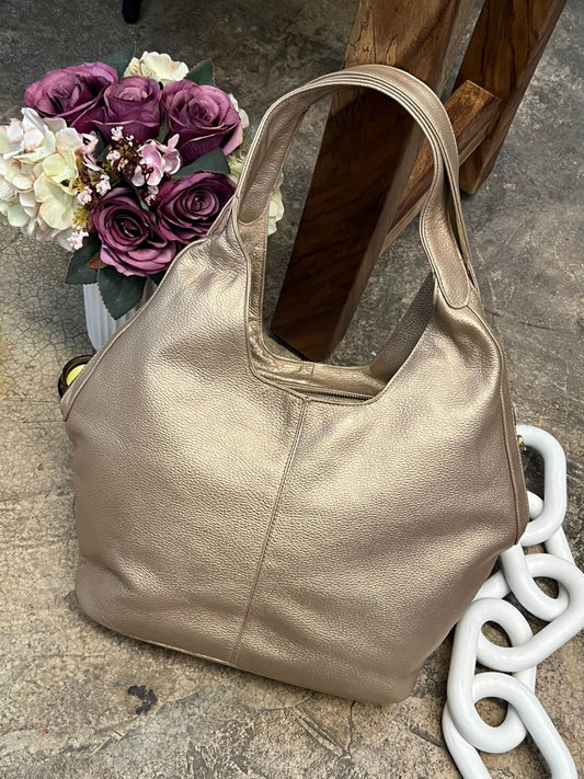 BOLSO 100% PIEL ESCOCIA ORO INGLES
