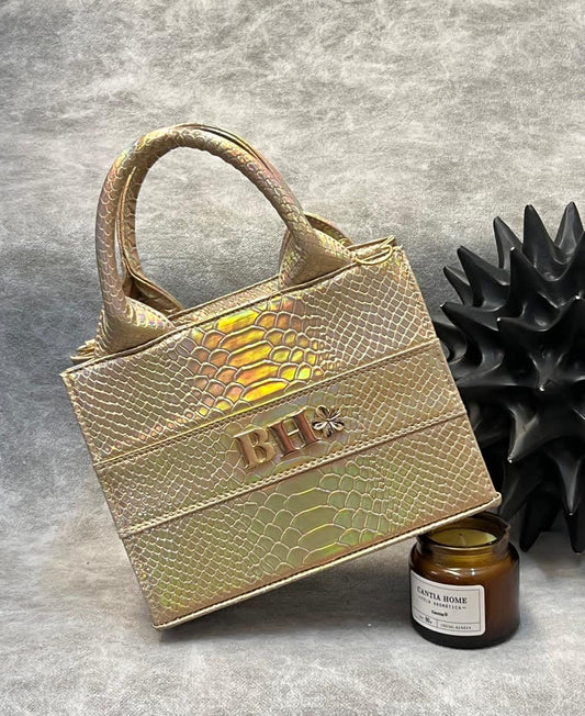 TOTE CLASICA MINI DORADO TORNASOL