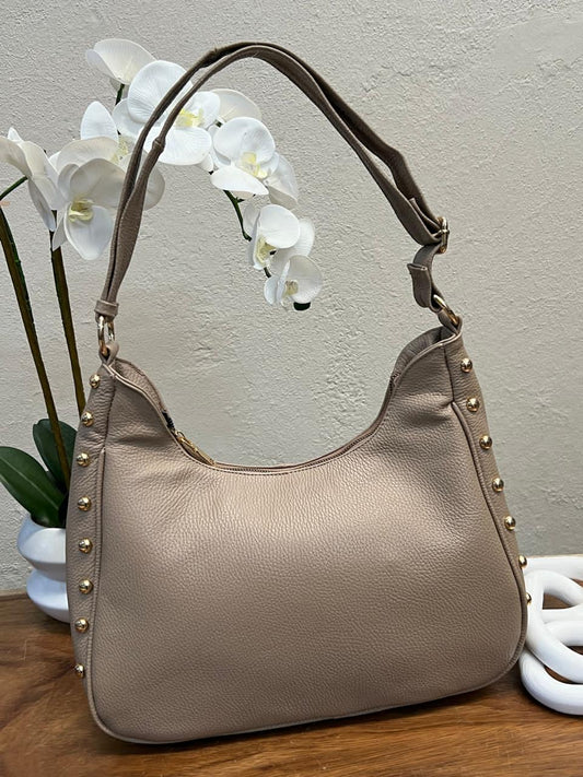 BOLSO 100% PIEL LONDRES BEIGE