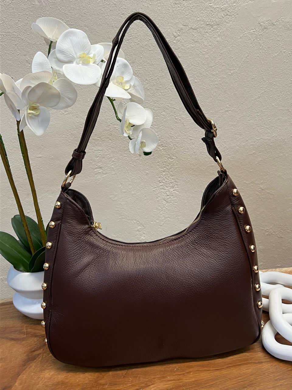 BOLSO 100% PIEL LONDRES CAFE