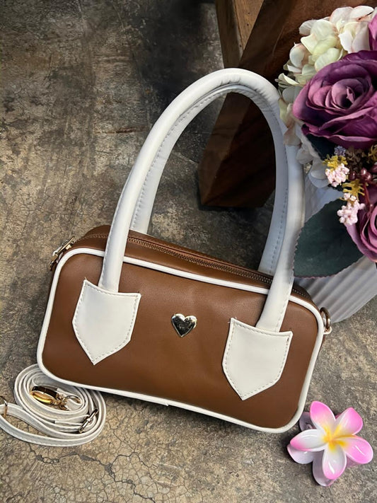 BOLSO ARCADIE CAMEL/HUESO