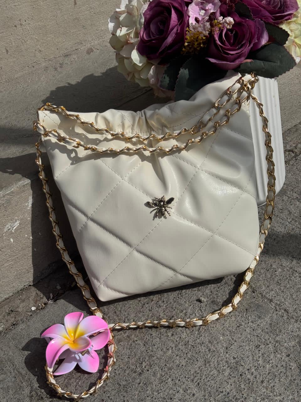 DUPE MINI HUESO H/DORADO