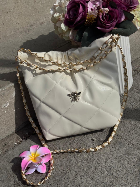 DUPE MINI HUESO H/DORADO