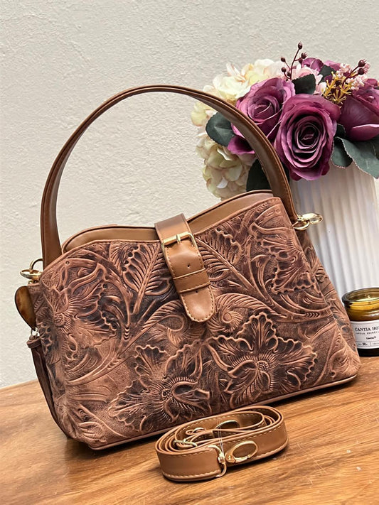 BOLSO DEBORAH CAMEL DESGASTADO