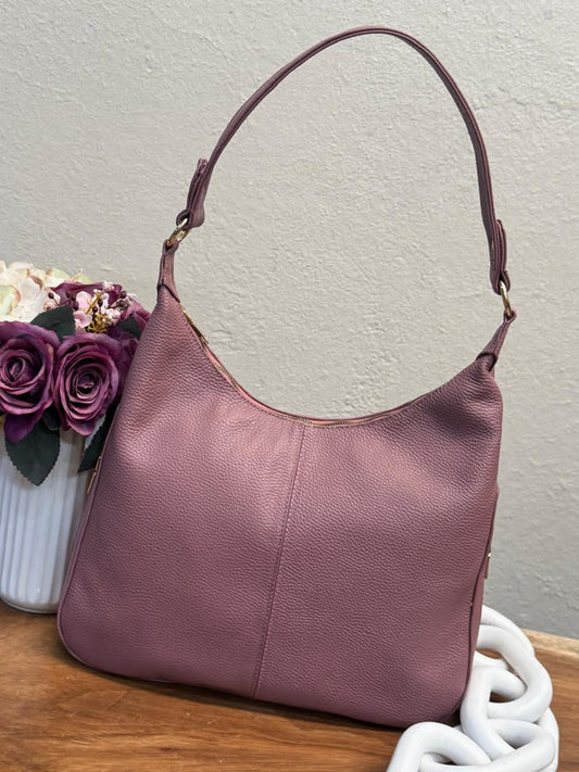 BOLSO 100% PIEL FRANCIA PALO DE ROSA