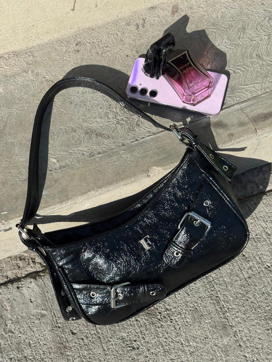 BOLSO FREYA YANNI NEGRO H/PLATA