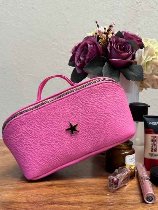 NECESER DE PIEL COLOR ROSA POP