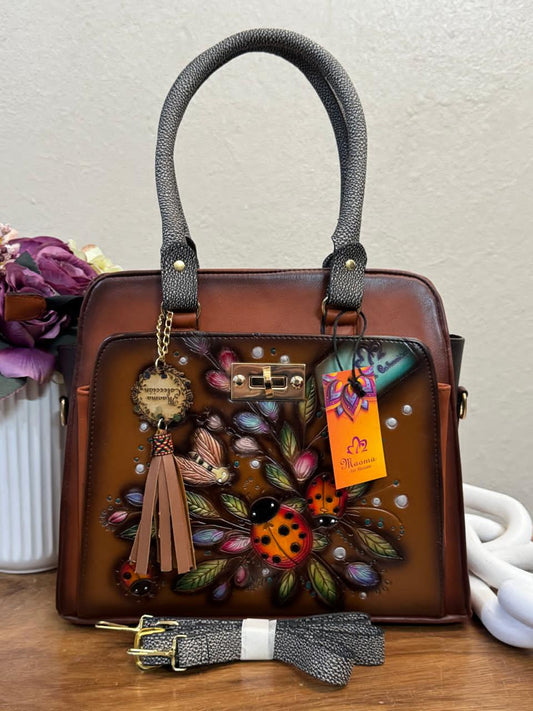 MAOMA GDE FANY CATARINAS COLORES-PIEL MARRON