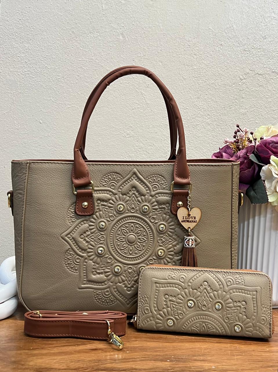 DUO CARTAGENA MANDALA PIEL GRASO KHAKI