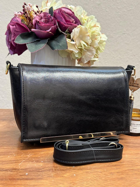 CROSSBODY VIANNEY NEGRO LISO