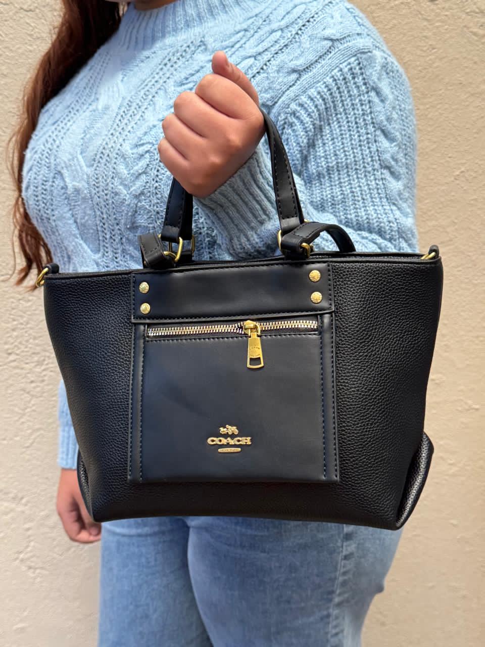 BOLSO COACH DOBLE ASA SHEDRON GRABADO