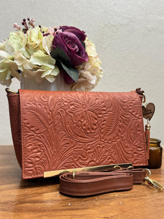 CROSSBODY VIANNEY GRABADO FLORES SHEDRON