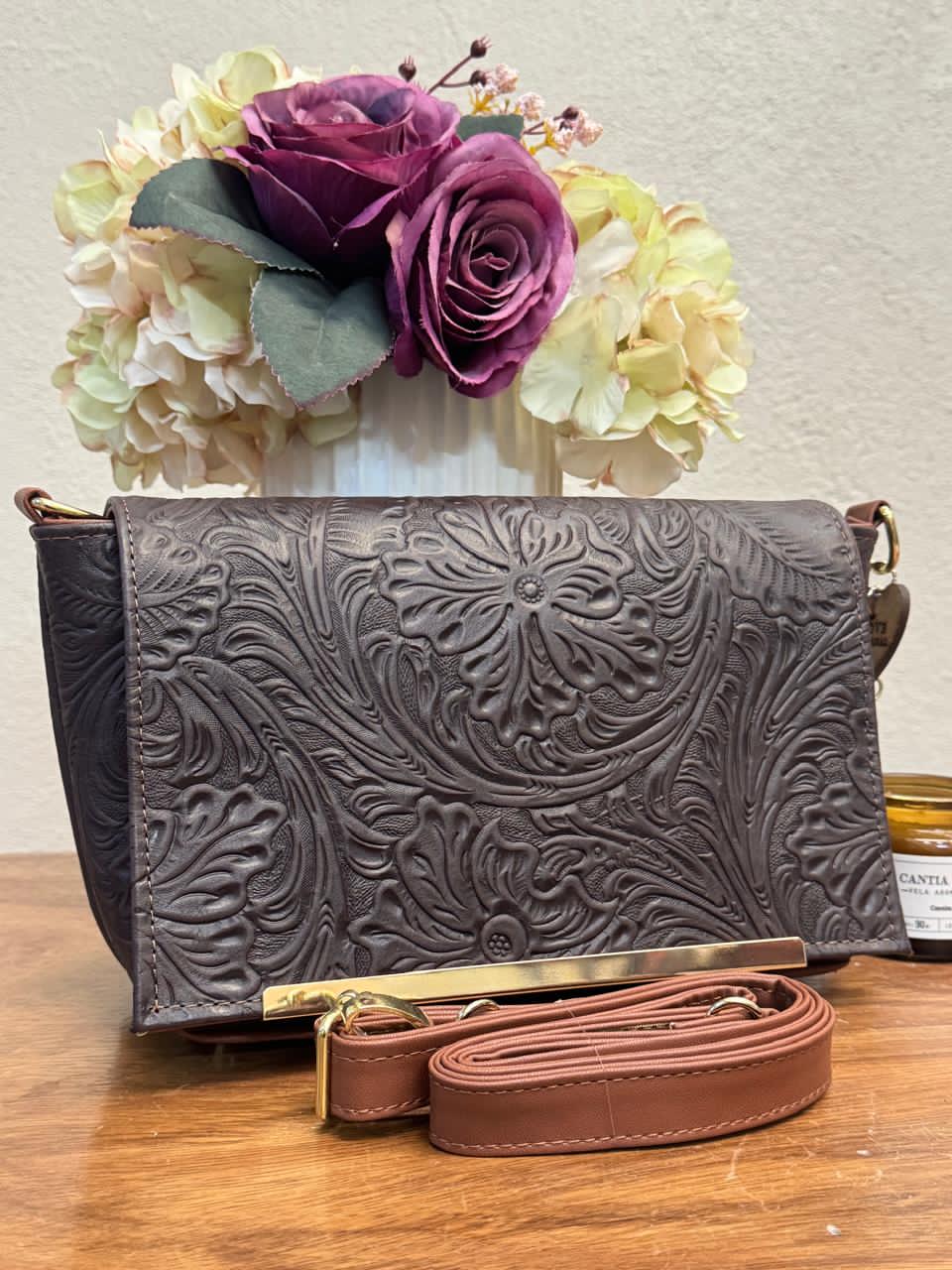 CROSSBODY VIANNEY GRABADO FLORES FERRERO