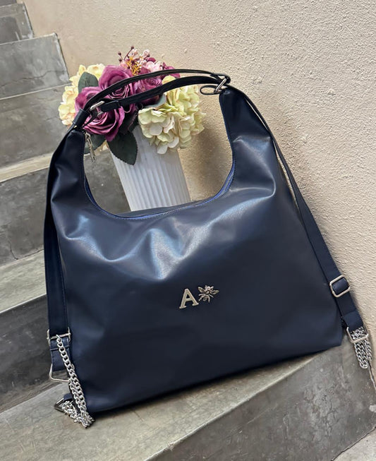 MOIRA COLOR AZUL MARINO H/PLATA