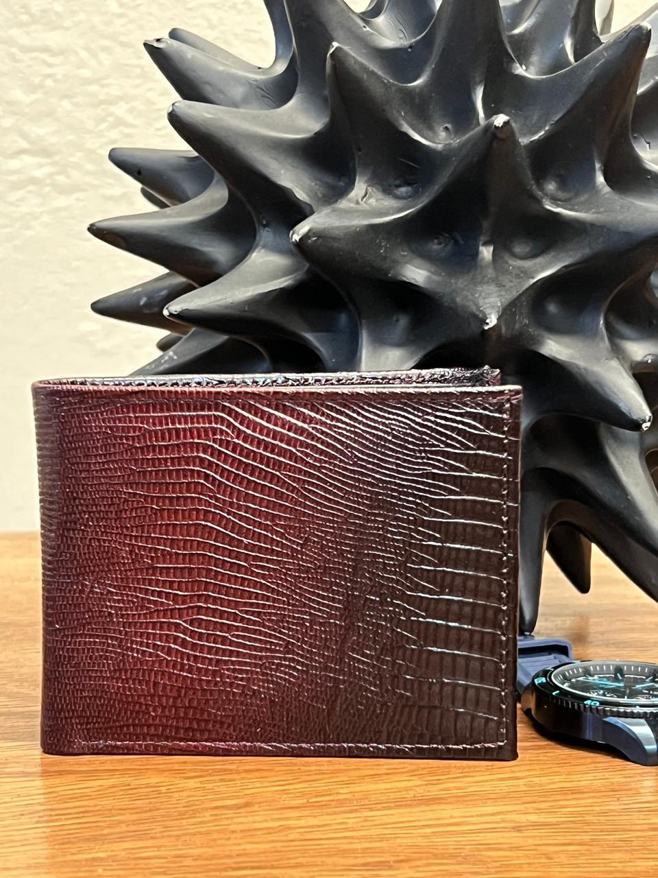 CARTERA MOSCU VINO PATA DE AVESTRUZ