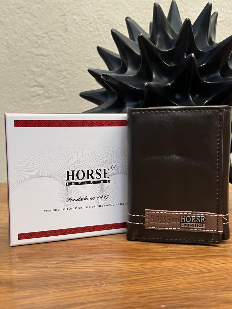 CARTERA HORSE PIEL TRIFOLD FERRERO/CAMEL