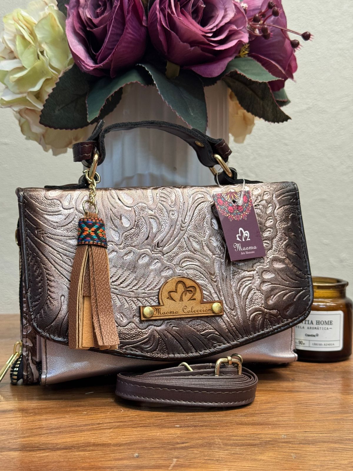MAOMA DELIA DOBLE FLORES PERLA